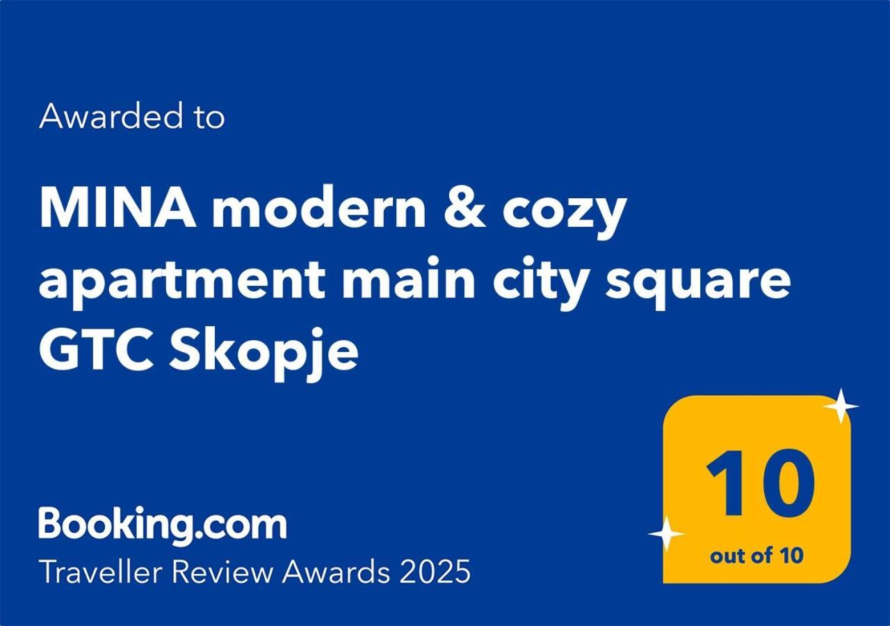 Mina Modern & Cozy Apartment Main City Square Gtc Skopie Exterior foto